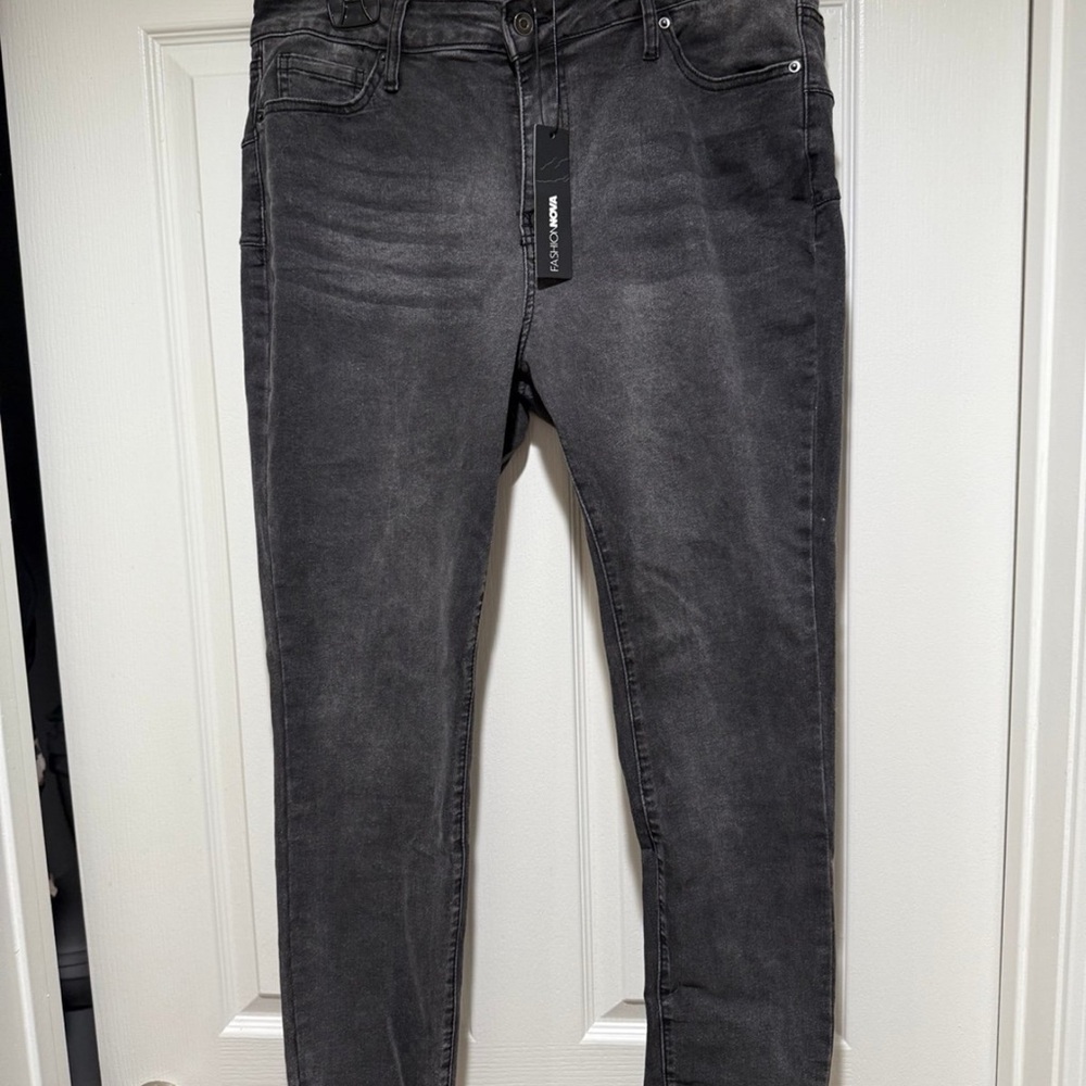 Fashion Nova Charcoal Booty Lift Jeans